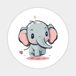 Whimsical Elephant Magic - Celebrating Cuteness and Charm Magnet